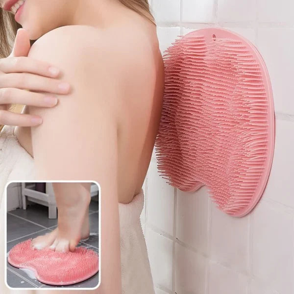 Body Wash Brush Shower Foot & Back Scrubber Mat